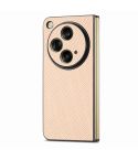 For OPPO Find N3 Carbon Fiber All-inclusive Shockproof Phone Case(Apricot)