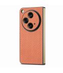 For OPPO Find N3 Carbon Fiber All-inclusive Shockproof Phone Case(Brown)