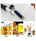RZ120 Refractometer Beer Brix Wort Sugar Alcohol Specific Gravity Salinity Measurement Handheld Tool Specific Gravity Meter