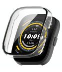 For Amazfit Bip 5 Tempered Film Integrated PC Watch Protective Case(Transparent)