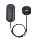 YQ5 PD 105W Cigarette Lighter Adapter 5 Multi Ports Car Charger for Rear Seat 105W Fast Car Charger