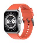 For OPPO Watch 4 Pro 22mm Solid Color Silicone Watch Band(Orange)