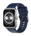 For OPPO Watch 4 Pro 22mm Solid Color Silicone Watch Band(Midnight Blue)