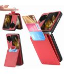 For OPPO Find N3 Flip Litchi PU Ring Holder Wallet Phone Case(Red)