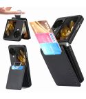 For OPPO Find N3 Flip Litchi PU Ring Holder Wallet Phone Case(Black)