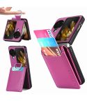 For OPPO Find N3 Flip Litchi PU Ring Holder Wallet Phone Case(Purple)