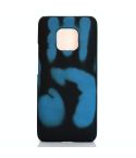 Paste Skin + PC Thermal Sensor Discoloration Case for Huawei Mate 20 Pro(Black blue)