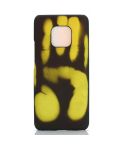 Paste Skin + PC Thermal Sensor Discoloration Case for Huawei Mate 20 Pro(Black green)