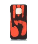 Paste Skin + PC Thermal Sensor Discoloration Case for Huawei Mate 20 Pro(Black red)