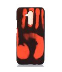 Paste Skin + PC Thermal Sensor Discoloration Case for Huawei Mate 20 Lite(Black red)