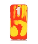 Paste Skin + PC Thermal Sensor Discoloration Case for Huawei Mate 20 Lite(Red yellow)