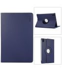 For Redmi Pad SE 11.0 ENKAY Hat-Prince 360 Degree Rotation Litchi Leather Smart Case(Dark Blue)