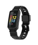 For Fitbit Charge 6 / 5 / 4 / 3 Armor Integrated TPU Watch Band(Black)