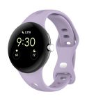 For Google Pixel Watch 2 Small Waist Butterfly Buckle Silicone Watch Band(Purple)