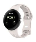 For Google Pixel Watch 2 Small Waist Butterfly Buckle Silicone Watch Band(Stralight Color)