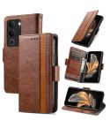 For vivo S17 CaseNeo Splicing Dual Magnetic Buckle Leather Phone Case(Brown)