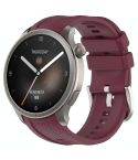 For Amazfit Balance A2286 Vertical Texture Silicone Watch Band(Wine)
