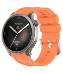 For Amazfit Balance A2286 Vertical Texture Silicone Watch Band(Orange)