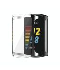 For Fitbit Charge 6 / 5 TPU Shell + Film Integrated Watch Protective Case(White)