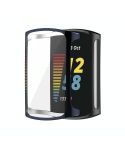 For Fitbit Charge 6 / 5 TPU Shell + Film Integrated Watch Protective Case(Blue)