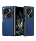 For OPPO Find N3 Cross-grain Leather All Inclusive Shockproof Phone Case(Blue)