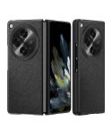 For OPPO Find N3 Cross-grain Leather All Inclusive Shockproof Phone Case(Black)