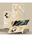 For OPPO Find N3 Electroplated Case-film Integral Hinge Shockproof Phone Case(Gold)