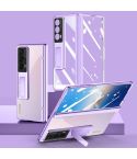 For Honor Magic Vs2 Electroplated Case-film Integral Hinge Shockproof Phone Case(Purple)