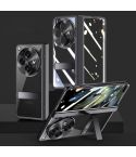 For OPPO Find N3 Electroplated Case-film Integral Hinge Shockproof Phone Case(Black)