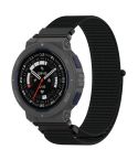 For Amazfit Active Edge A2212 Nylon Loop Hook and Loop Fastener Watch Band(Black)