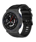 For Amazfit Active Edge A2212 Solid Color Silicone Watch Band(Black)