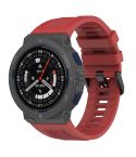 For Amazfit Active Edge A2212 Solid Color Silicone Watch Band(Red)