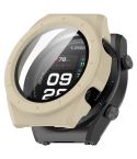 For Xiaomi Watch H1 PC + Tempered Film Integrated Watch Protective Case(Beige)