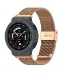For Amazfit Active Edge A2212 Milan Mesh Single Buckle Watch Band(Rose Gold)