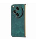 For OPPO Find N3 Vintage Leather PC Back Sckproof Phone Case(Green)