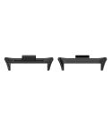 For Redmi Watch 4 1 Pair 20mm Stainless Steel Metal Watch Band Connector(Black)