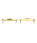 For Redmi Watch 4 1 Pair 20mm Stainless Steel Metal Watch Band Connector(Gold)