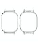 For Redmi Watch 4 Metal Frame Watch Protective Case(Silver)