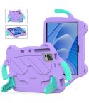 For DOOGEE T30 Pro 11 2023 Ice Baby EVA Shockproof Hard PC Tablet Case(Light Purple+Mint Green)