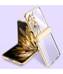 For OPPO Find N3 Flip Electroplated Case-film Integral Hinge Shockproof Phone Case(Gold)