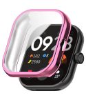 For Redmi Watch 4 Full Package TPU Electroplated Watch Protective Case(Pink)