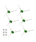 JUNSUNMAY 6pcs/Pack For iRobot I&E&J Series Sweeper Triangle Side Brush Replacement