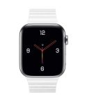 Universal Leather Magnetic Band for Apple Watch Series 7 41mm / 6 & SE & 5 & 4 40mm / 3 & 2 & 1 38mm(white)
