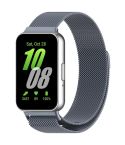 For Samsung Galaxy Fit 3 Milanese Metal Steel Mesh Watch Band(Gray)