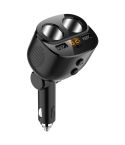 C06Q Dual USB + Type-C Cigarette Lighter PD 18W / QC3.0 Fast Charging Car Charger