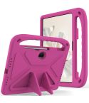 For Honor Pad 9 12.1 Handle EVA Shockproof Tablet Case with Holder(Rose Red)