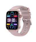 ET570 1.96 inch Color Screen Smart Watch Silicone Strap, Support Bluetooth Call / ECG(Pink)
