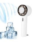 ENKAY Hat-Prince Handheld Mini Portable Cold Compress Cooling Fan(White)