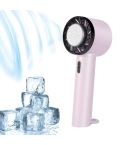 ENKAY Hat-Prince Handheld Mini Portable Cold Compress Cooling Fan(Pink)