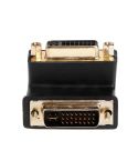 90 Degree Right Angled DVI 24+5 DVI-I Digital Dual Link Male To Female Extension Adapter for HDTV LCD Monitor